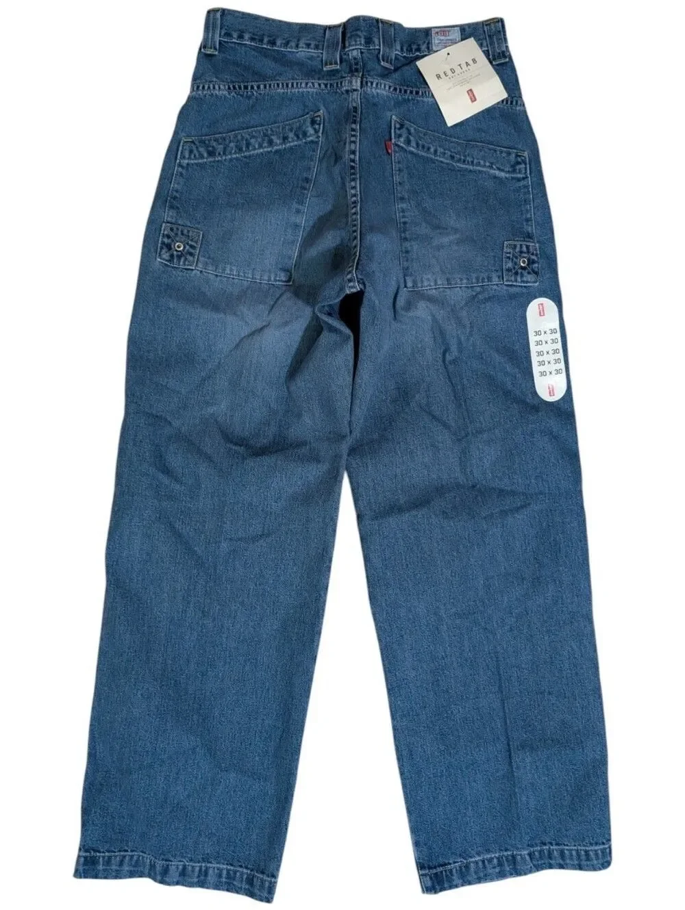 Deadstock Vintage Levis Dry Goods Carpenter Jeans Men 30x30 NWT Medium Wash 90s